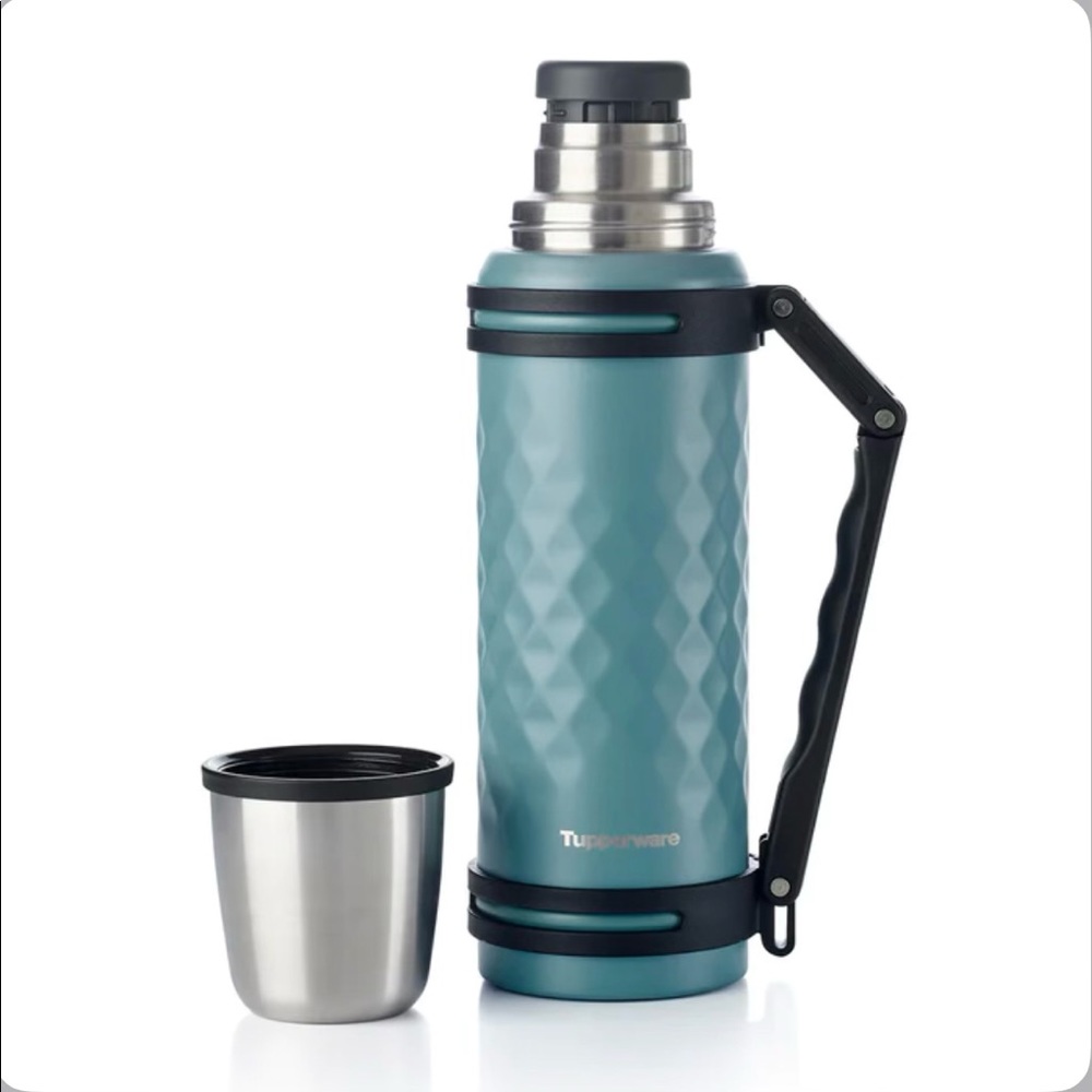 Brand new in box Tupperware thermos flask, 1.2 L with cup
